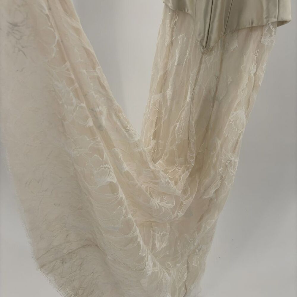 Sandra Mansour Cream Lace Maxi Dress - Picture 5 of 6